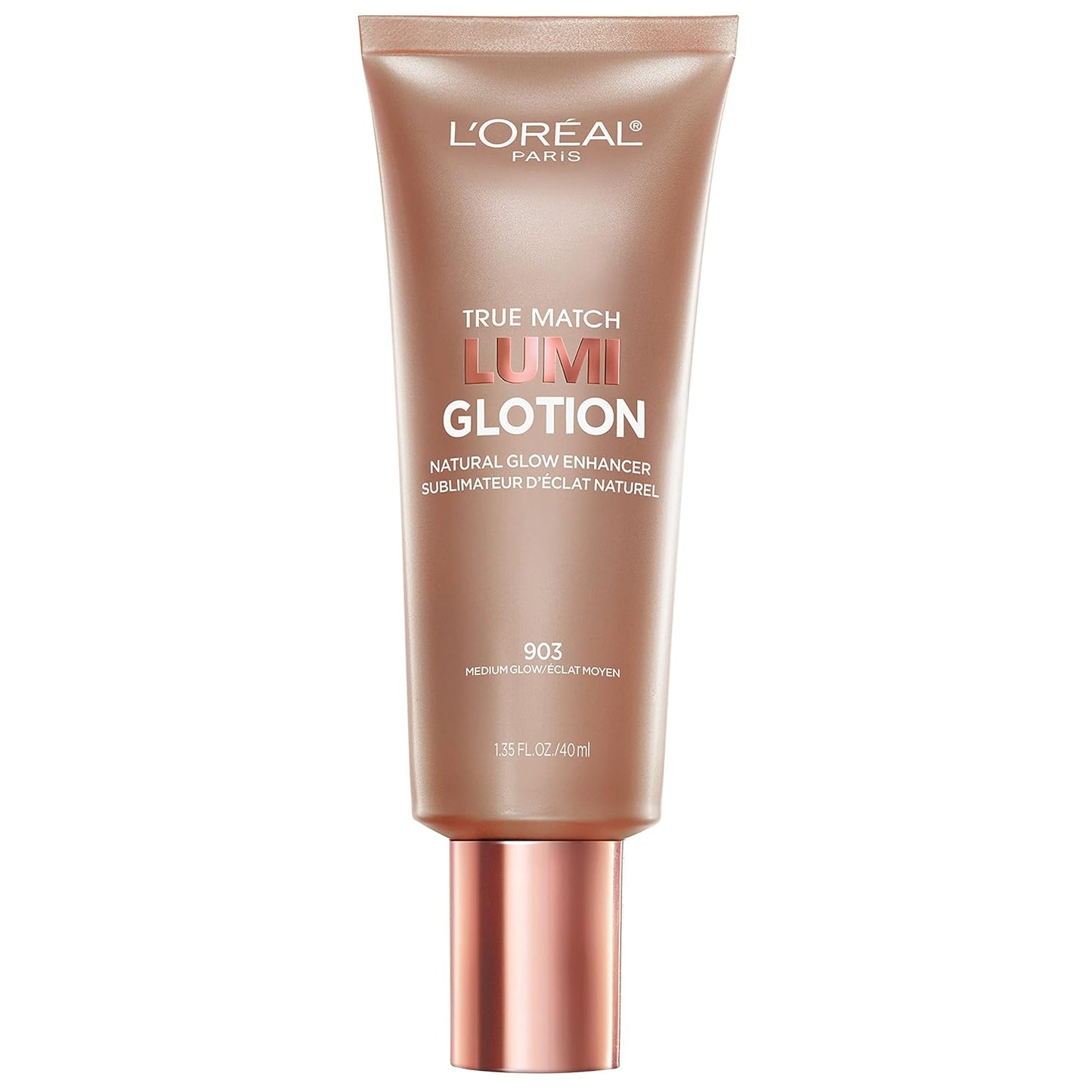 Makeup True Match Lumi Glotion, Natural Glow Enhancer, Illuminator Highlighter, Bronzing Drops for a Sun-Kissed Glow, 903 Medium